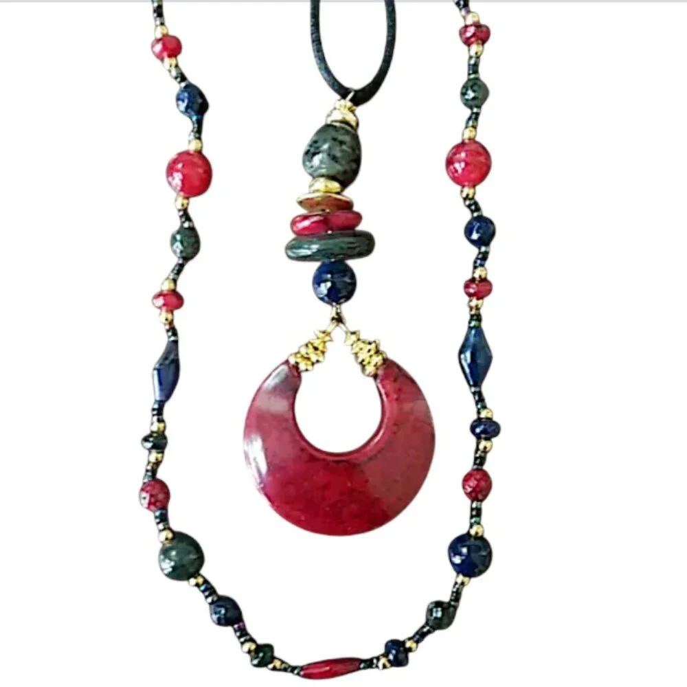 Necklaces  Set of 3  Mix 'n Match  Multicolor  Statement Jewelry